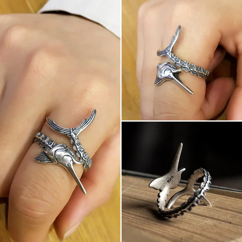 Marlin Skeleton Ring