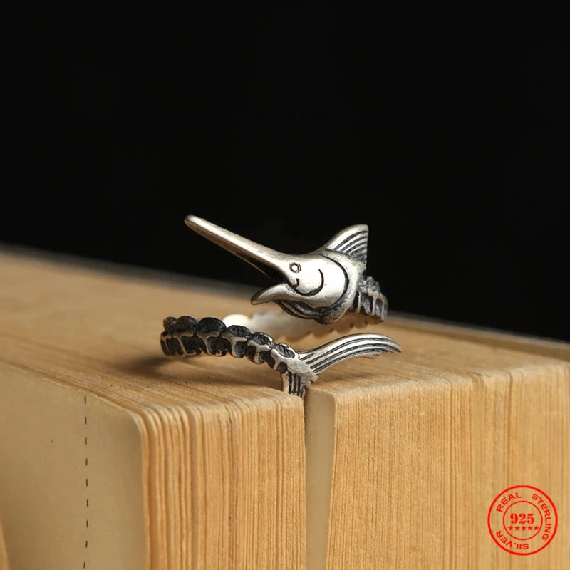 Marlin Skeleton Ring