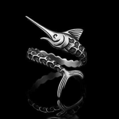 Marlin Skeleton Ring
